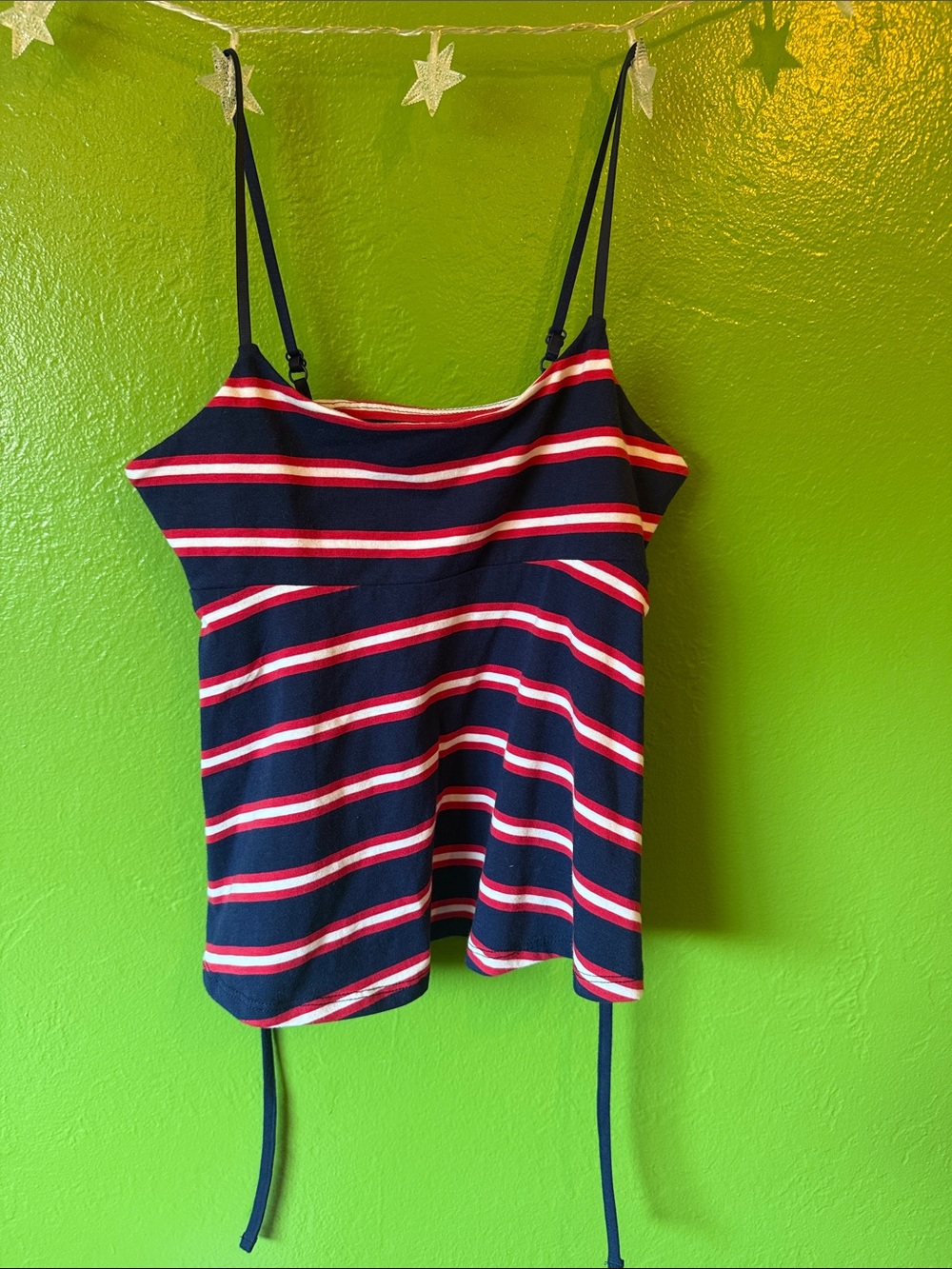 striped babydoll top